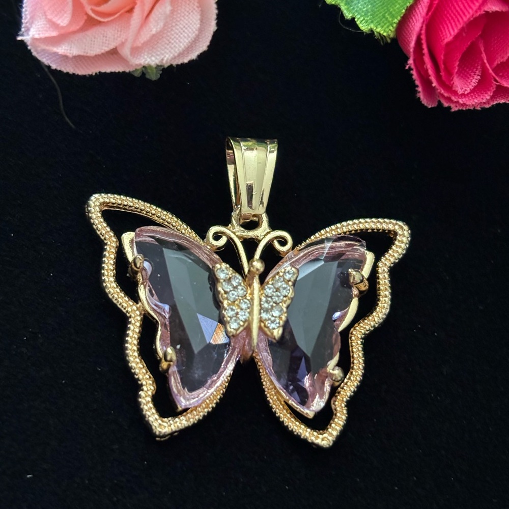 Gold plated Butterfly pendant